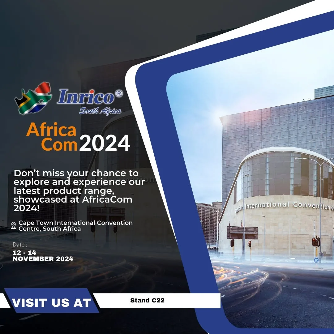 Inrico South Africa invitation to stand C22 at AfricaCom 2024