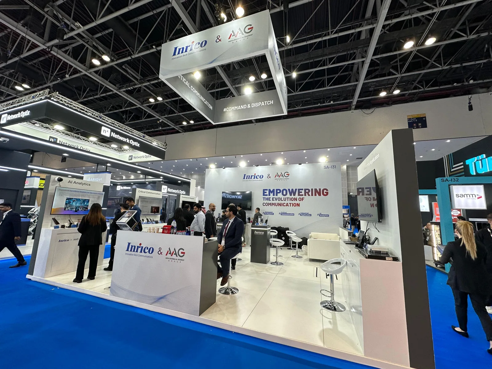 The Inrico and AAG stand at Intersec Dubai 2025